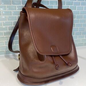 Elegant Brown Leather Backpack